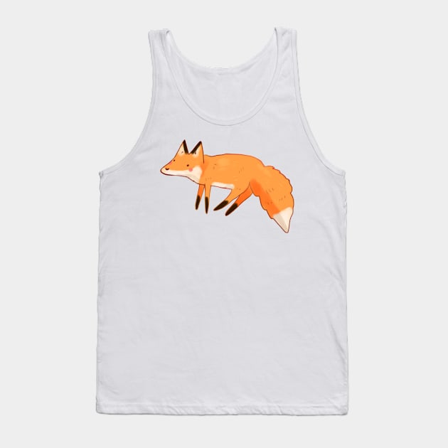 Cute fox illustration Tank Top by Mayarart